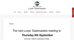 Desktop Screenshot of lucantoastmasters.com