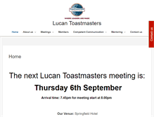 Tablet Screenshot of lucantoastmasters.com